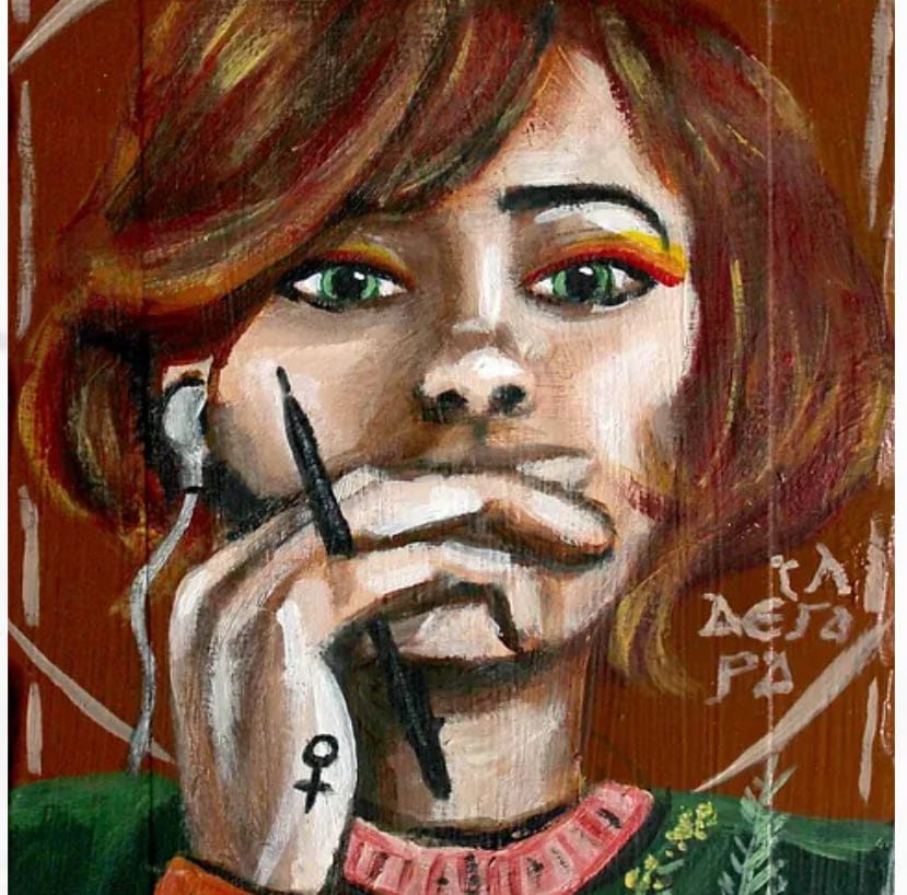 Hildegard as depicted by Modern Saints